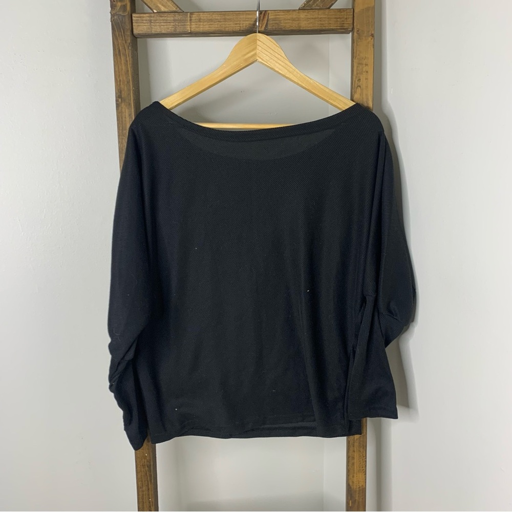 Denater Black Long Sleeve Top